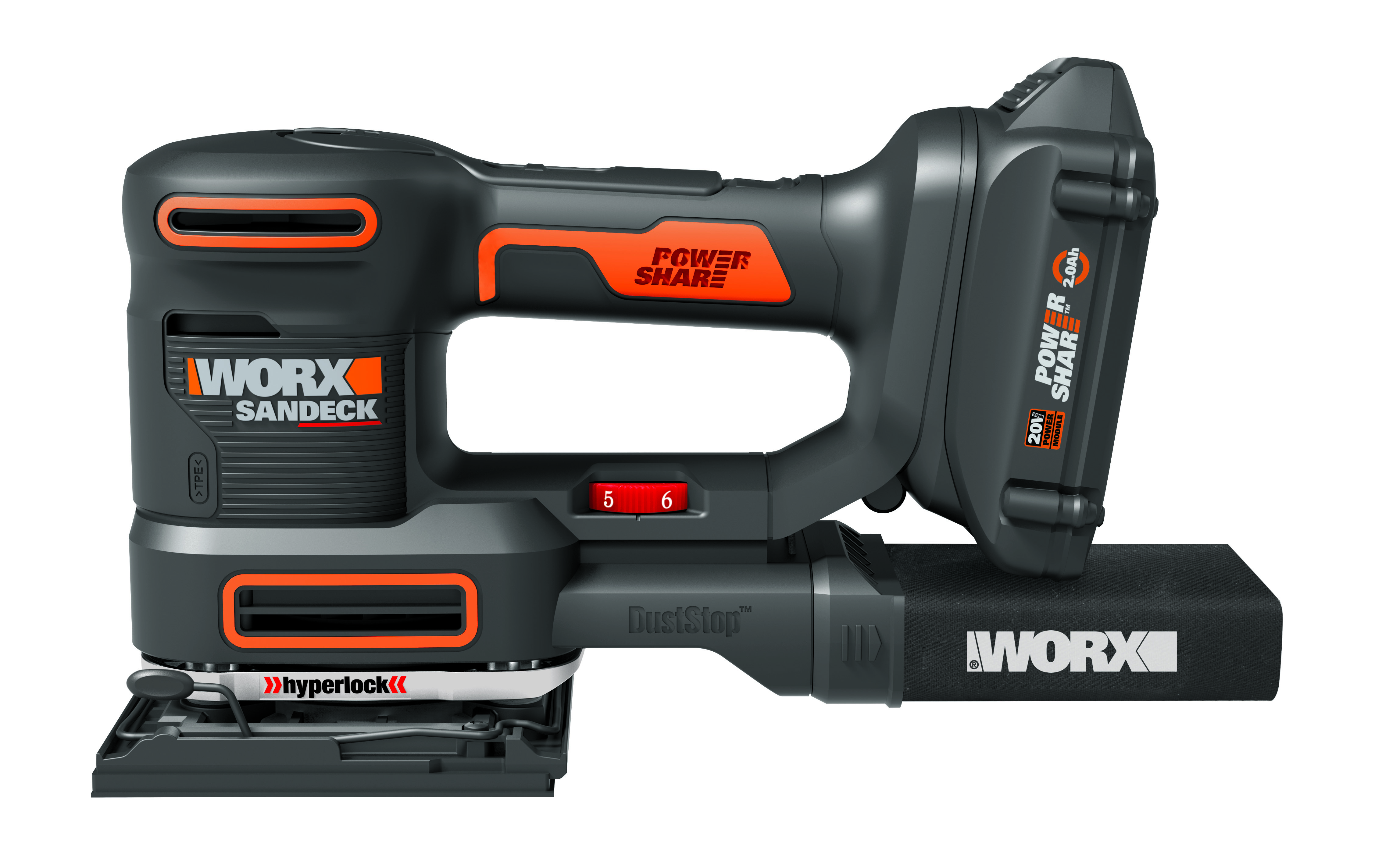 New WORX 20V Sandeck 5in1 MultiSander Functions Five Ways With No